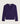 Jersey de cachemira con cuello de pico - Morado oscuro