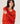 Jersey oversize de cachemir con cuello de pico - Naranja