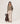 Jersey oversize de cachemir con cuello de pico - Beige