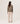 Jersey oversize de cachemir con cuello de pico - Beige