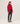 Jersey de cachemir con cuello alto - Rojo