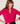 Pull col tunisien en cachemire - Rose Geranium