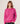Jersey ancho de cachemir a rayas - Rosa Tonificado