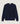 Jersey de cachemir de dos capas con cuello redondo - Azul Noche