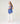 Conjunto twin de cuello alto de seda - Azul Gris