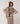Pull col montant jacquard - Marron Moka