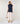 Pull sans manches en grosse maille - Bleu Marine