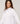 Camisa oversize blanca de manga 3/4