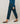 Pantalón recto de lona estampada - Azul