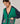 Tricolor merino wool vest - Emerald Green