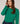 Round-neck merino wool sweater - Emerald Green