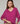 Jersey oversize de lana con cuello de pico - Fucsia