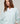 Jersey oversize de lana con cuello de pico - Turquesa Clair
