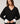 Jersey oversize de lana con cuello de pico - Negro