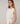 Conjunto twin de seda con cuello redondo - Crudo Blanco