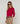 Conjunto twin de seda con cuello redondo - Framboise