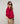 Conjunto twin de seda con cuello redondo - Framboise