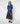 Merino wool V-neck sweater - Azure Blue