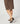 Straight suede leather midi skirt