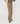 Pantalón ancho de algodón con talle alto - Beige oscuro