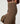 Straight stretch suede leather pant