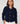 Chaqueta de punto corta con hombreras - Marino